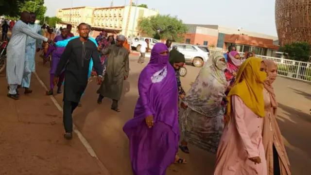 Niger coup protest