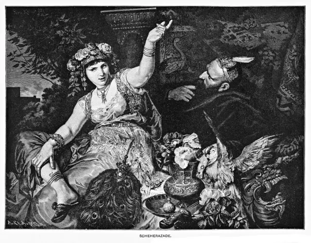 Shéhérazade et le sultan Shahriar