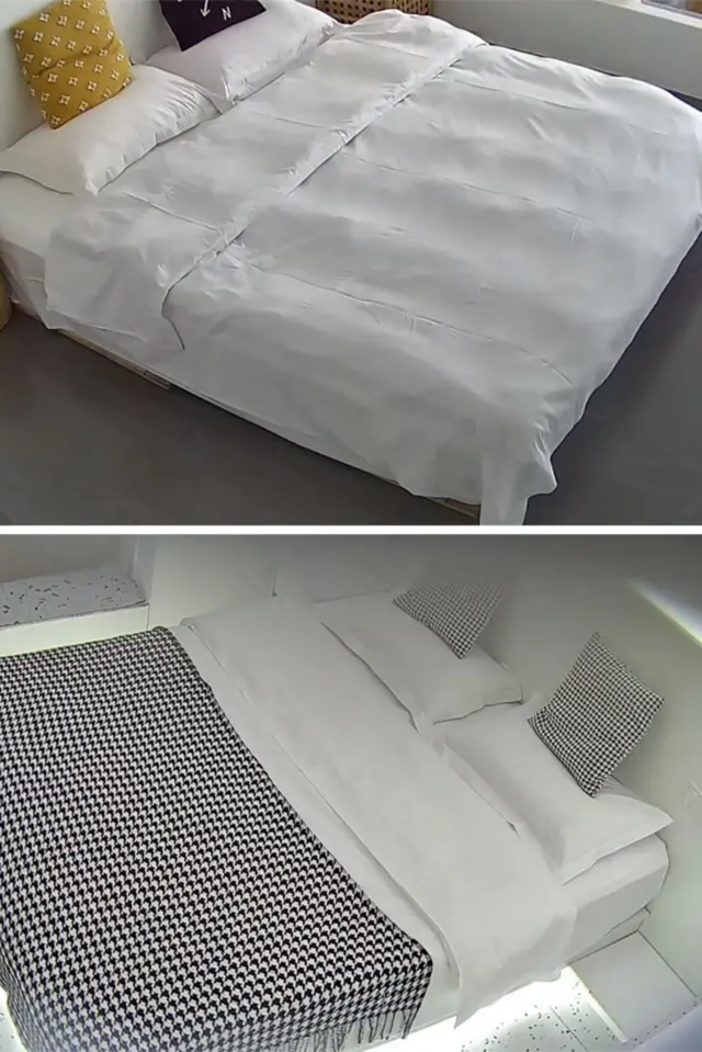 होटल कमरों में लगे स्पाई-कैम सीधे बेड को दिखाते हैं