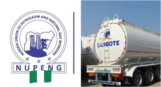 Njirimaara oru NUPENG na ụgbọala Tanka ụlọọrụ Dangote