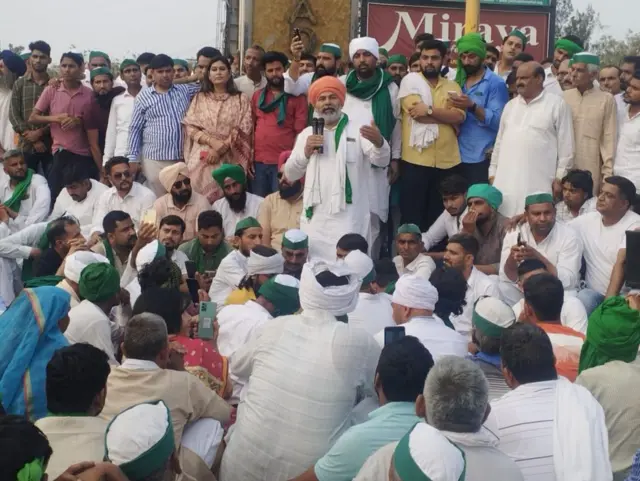 ఘాజీపూర్ బోర్డర్లో రైతుల నిరసన