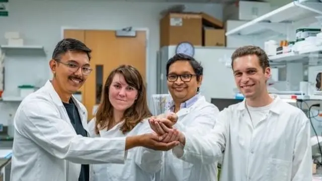 Dr Debajit Saha and his team 