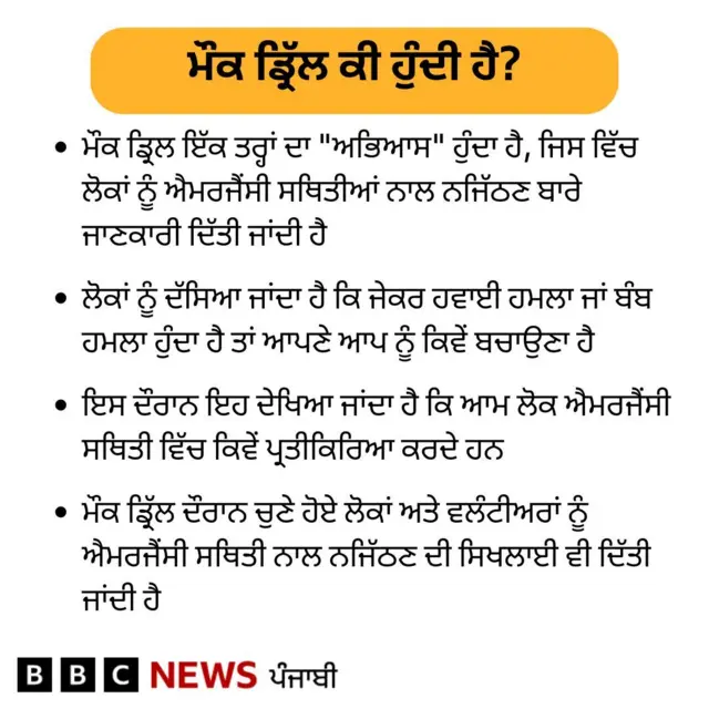 ਮੌਕ ਡ੍ਰਿੱਲ