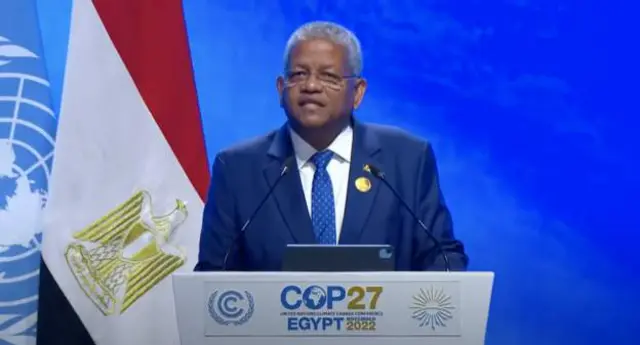 O﻿nyeisiala mba Seychelles, bụ Wavel Ramkalawan 