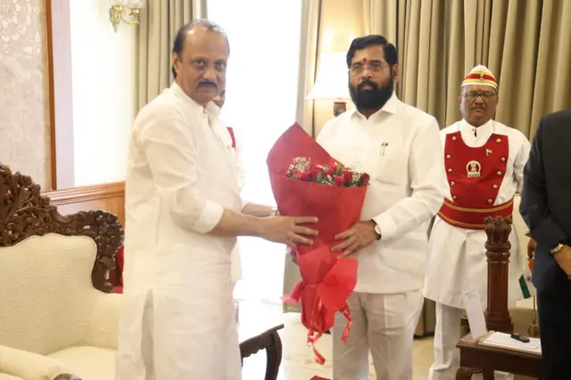 एकनाथ शिंदे अजित पवार