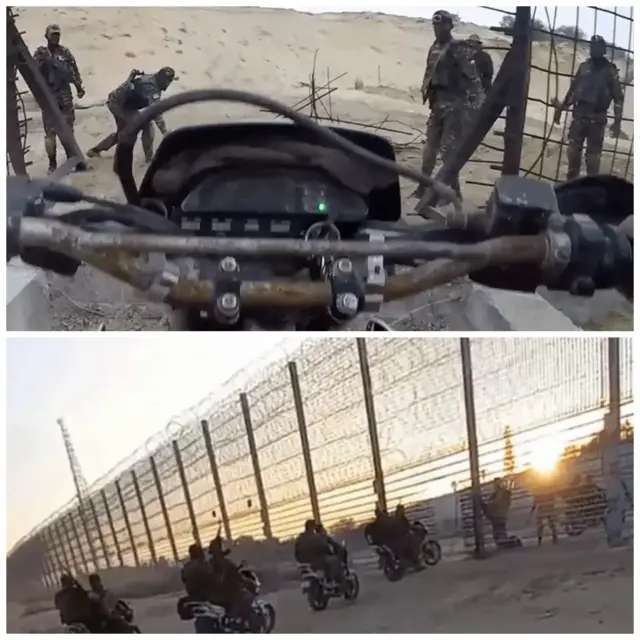 হামাস ভিডিও: প্রথম ছবিটি এ বছর অক্টোবর মাসে প্রকাশিত হয়। পরেরটি ৭ই অক্টোবরের হামলার