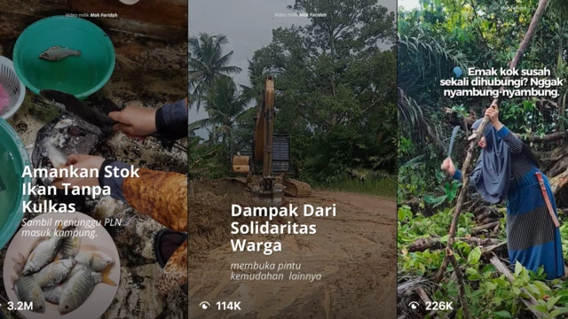 Konten yang dibagikan Emak Farida di akun Instagramnya