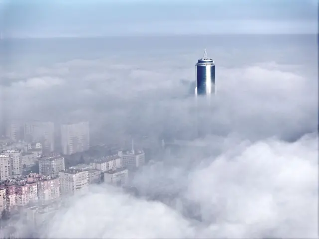 sisli bir Konya manzarası