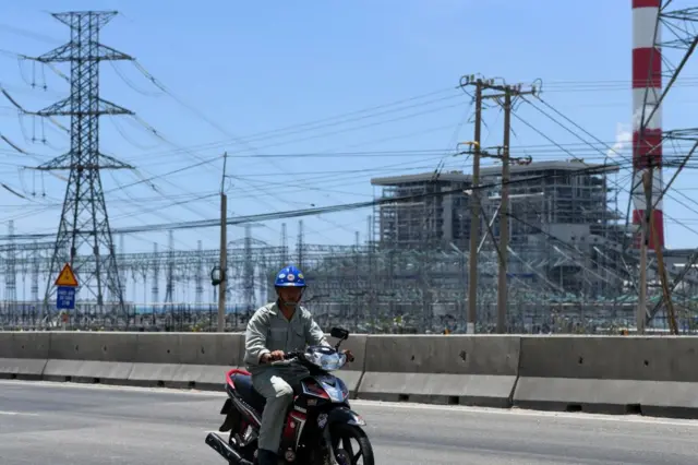 Ảnh nhà máy nhiệt điện Vĩnh Tân, tỉnh Bình Thuận (Việt Nam) vào tháng 04/2019