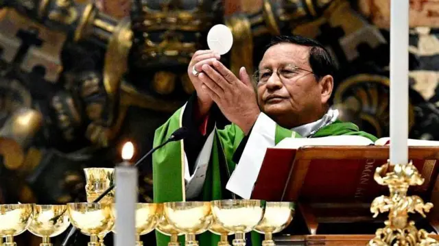 Charles Maung Bo celebrates Mass in Vatican City