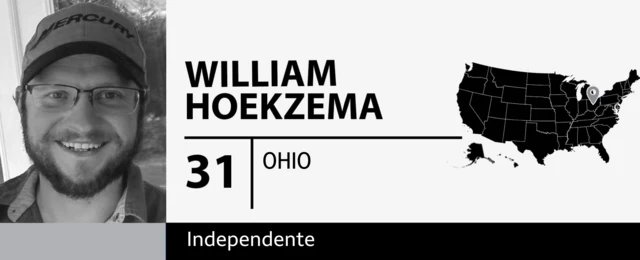 William Hoekzema, 31 anos,5 gols apostasOhio, eleitor independente 