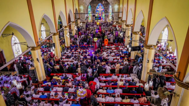 Pipo for church during Akeredolu burial ceremony