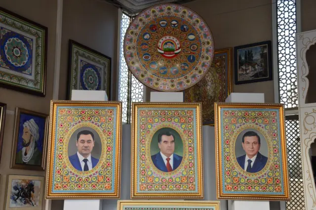 تصویر روسای جمهوری تاجیکستان، قیرقیزستان و ازبکستان