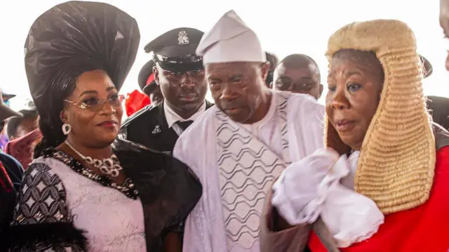 Aworan igbakeji gomina ọṣun nibi eto ibura fun