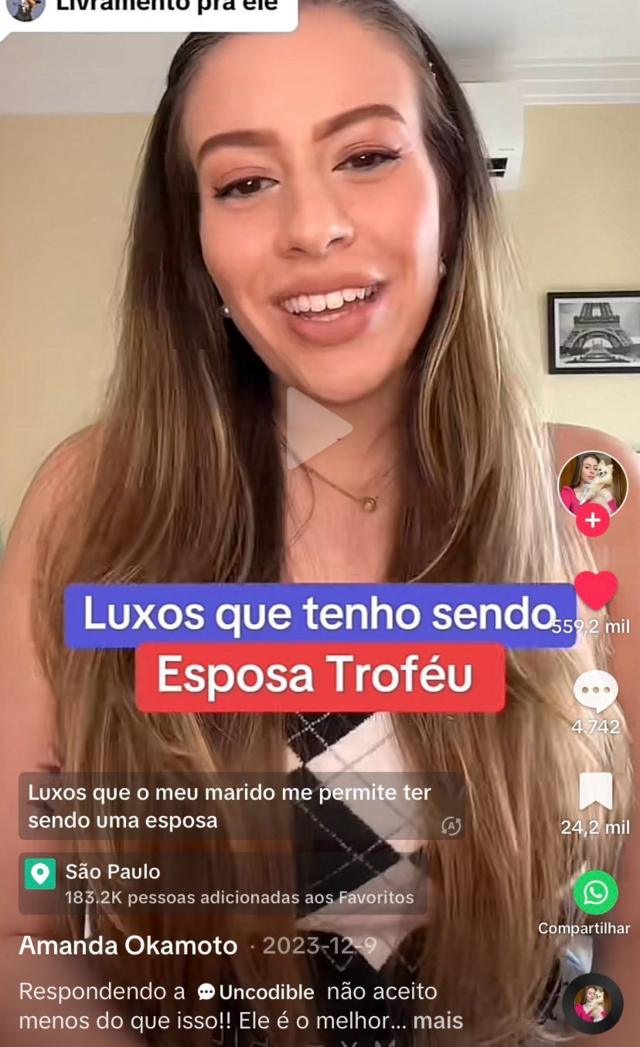 Amanda compartilhou vídeo falando sobre o assuntobrabet casino onlinesuas redes sociais