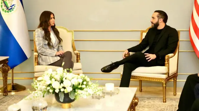 Kristi Noem y Nayib Bukele