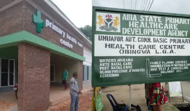 Ụlọọgwụ Primary Health Centre dị n'Abia na Enugwu steeti.