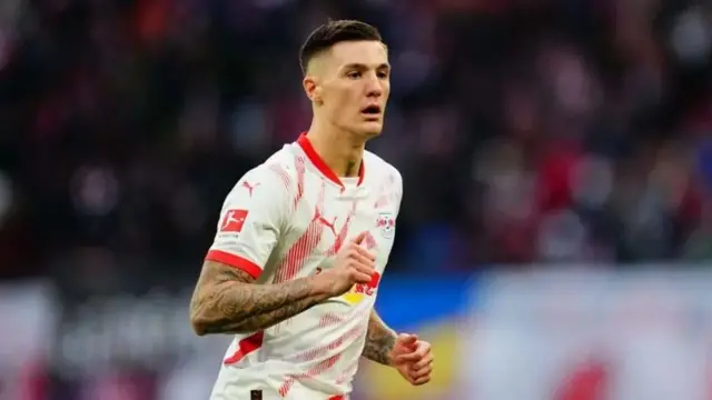 Benjamin Sesko of RB Leipzig 