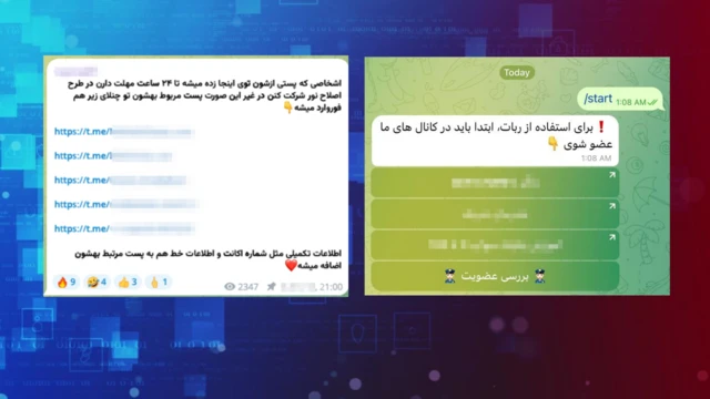 این کانال‌ها اعضای خود را وادار می‌کنند تا در کانال‌های دیگر و مشابه عضو شوند و از این کانال‌های موازی برای سازمان دادن حملات استفاده می‌کنند