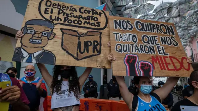 Protesta en Puerto Rico 