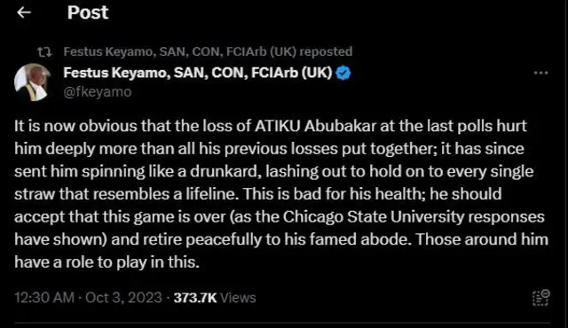 Reaction to Tinubu certificate