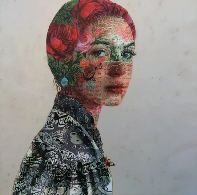 اثری از سولماز توحیدلو، اکریلیک روی بوم ۲۰۱۷