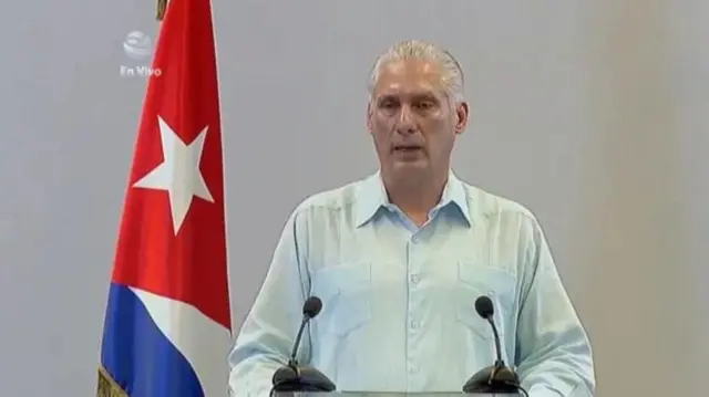 Rais wa Cuba Miguel Díaz-Canel alitangaza kuanza kwa mazungumzo na Marekani katika hotuba kwa taifa iliyotangazwa kupitia televisheni tarehe 12 Machi.