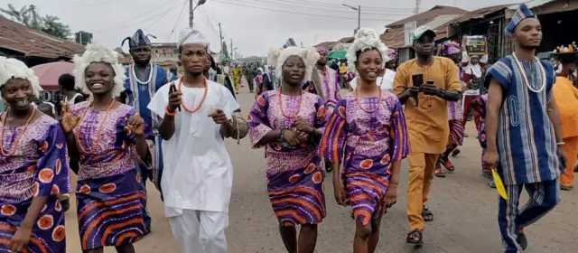 Àwọn tó ń kópa níbi ayẹyẹ ọdún Osun Osogbo
