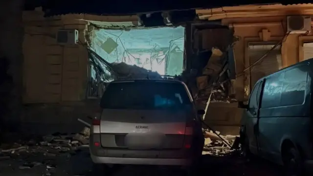 Наслідки вечірнього удару по Херсону