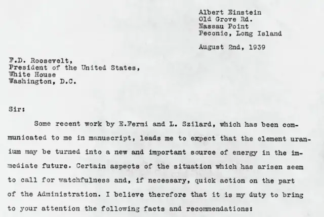 ஐன்ஸ்டீன், அணுகுண்டு