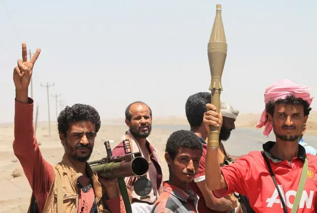 यमन के हूती लड़ाके