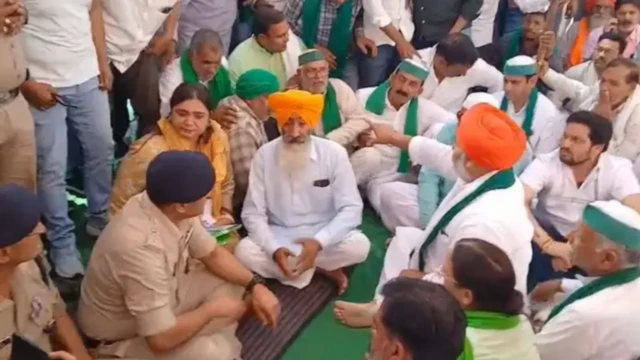 ਕਿਸਾਨ ਆਗੂਆਂ ਨੂੰ ਮਿਲਦੇ ਲਲਿਤਾ ਚੌਧਰੀ