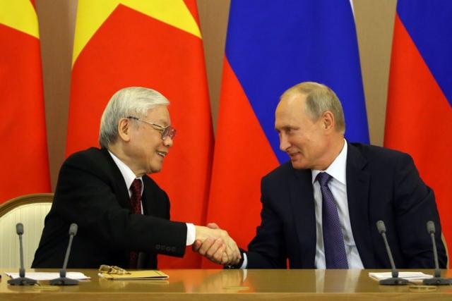 Ông Nguyễn Phú Trọng và ông Vladimir Putin