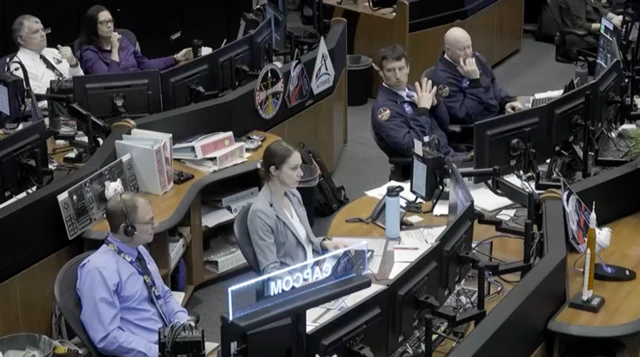 Centro de control de la NASA.