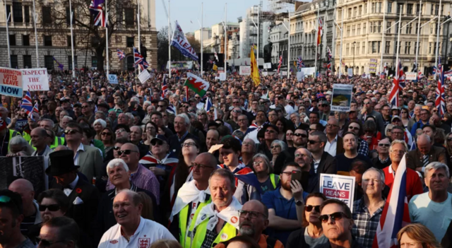 Manifestação favorável ao Brexit