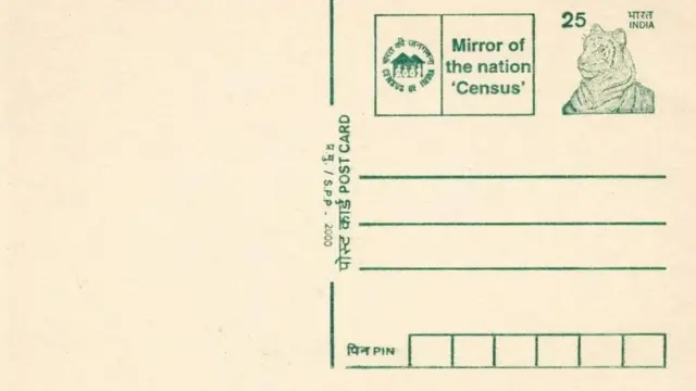 India, Cencus, Postcard, Stamp, Nation, People