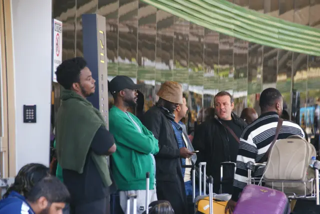 Stranded passengers for Kenyan airport