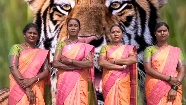 મહારાષ્ટ્ર ચંદ્રપુર, તાડોબા અંધારી વાઘ અભ્યારણ્ય, મહિલાઓની બાળકો માટે લડત