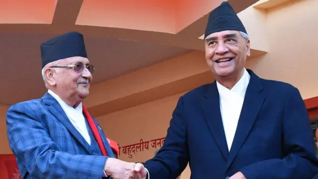 केपी ओली र शेरबहादुर देउोा