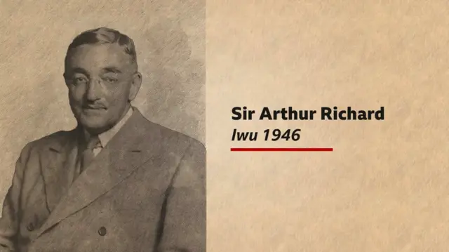 Sir Arthur Richard nyere Iwu Richard nke 1946