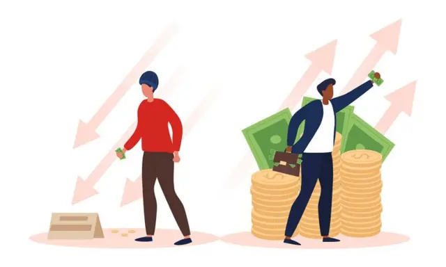 ধনাঢ্যদের সম্পদ ক্রমাগত বাড়া-কমার মধ্যে থাকে।