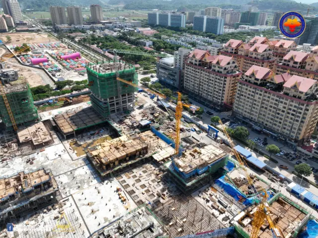 construction in golden triangle