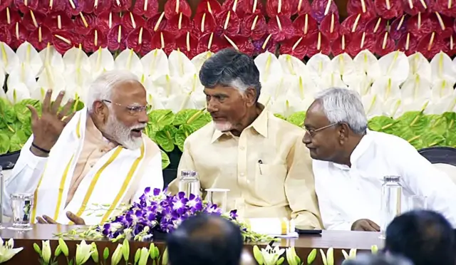 नरेंद्र मोदी, चंद्राबाबू नायडू आणि नितीश कुमार