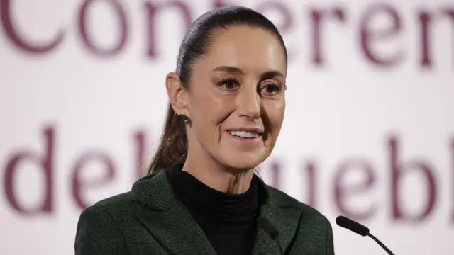 Claudia Sheinbaum, fotografiada durante una conferencia de prensa el pasado 23 de enero.