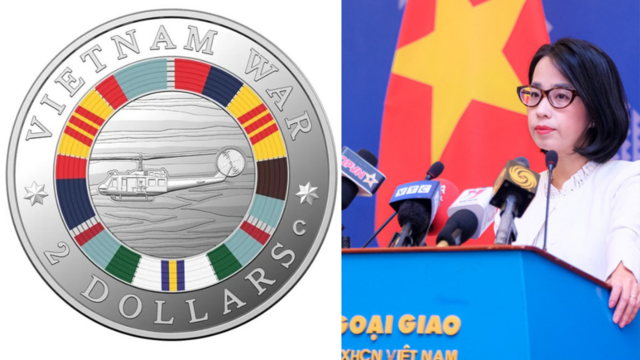 Việt Nam phản đối vụ đồng 2 đô Úc có hình 'cờ vàng ba sọc' là ...