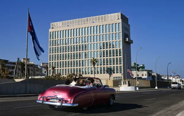 Imagen de la embajada de EE.UU. en La Habana.