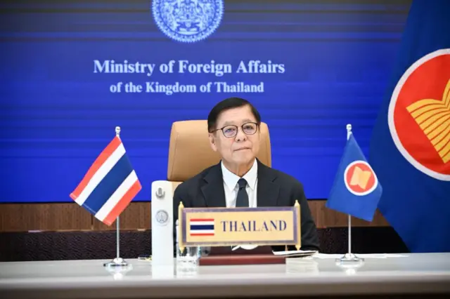 အာဆီယံအစည်းအဝေးတက်နေတဲ့ ထိုင်းနိုင်ငံခြားရေးဝန်ကြီး 