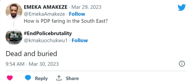 Ihe ndị mmadụ na-ekwu maka PDP na mpaghara ọwụwa anyanwụ