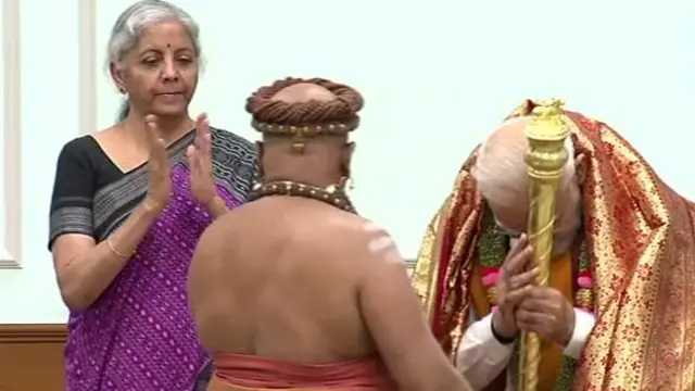 செங்கோல், பிரதமர் நரேந்திர மோதி, திருவாவடுதுறை ஆதீனம்