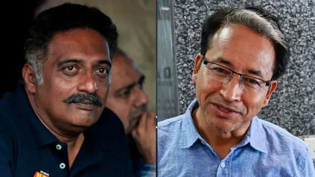प्रकाश राज और सोनम वांगचुक